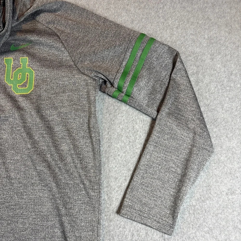 Nike Oregon Ducks women's funnel neck long-sleeve sweatshirt Sz L Preowned